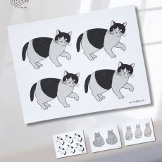 画像1: 【松尾ミユキ】Kitchen cloth｜キッチンクロス　台所ふきん｜選べる４種類♪ Pumpkin / Noisettes / Pepper / Chloe｜猫ネコねこ (1)