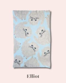 画像4: 【松尾ミユキ】Feather yarn Blanket フェザーヤーンブランケット｜３種類から選べる♪Milo / Stella / Elliot｜ネコ猫ねこ (4)