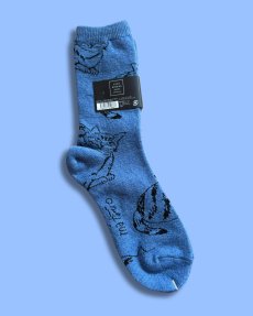 画像3: 【松尾ミユキ】 ソックス Cat Wool blend socks ウール混｜靴下　Tora｜キジトラ　サバトラ｜ネコ猫ねこ (3)
