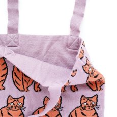 画像5: 【松尾ミユキ】Soft Knit bag｜ゴブラン織り やわらかトートバッグ｜長めの持ち手｜３種類から選べる♪ Finn / Minnos / Kinaco｜猫ネコねこ (5)