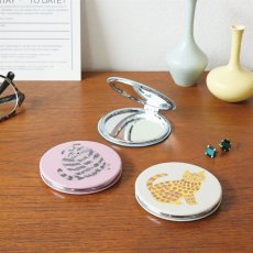 画像7: 【松尾ミユキ】Conpact mirror｜コンパクトミラー｜３種類から選べる♪Milo / Stella / Elliot｜ネコ猫ねこ｜手鏡ハンドミラー携帯用折りたたみ鏡 (7)