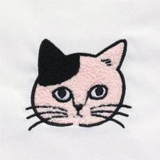 画像3: 【松尾ミユキ】Embroidered Drawstring bag S｜ねこ刺繍巾着バッグＳ（小）｜４種類から選べる♪Pumpkin / Noisettes / Pepper / Chloe｜ネコ猫ねこ｜ (3)