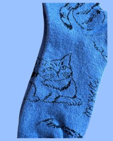 画像4: 【松尾ミユキ】 ソックス Cat Wool blend socks ウール混｜靴下　Tora｜キジトラ　サバトラ｜ネコ猫ねこ (4)