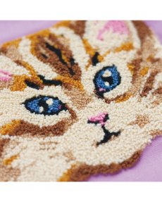 画像6: 【Nathalie Lete】Fluffy mini bag｜ナタリー・レテ　もこもこ猫刺繍ミニトートバッグ｜４種類から選べる♪　Maya / Gray cat / Blue eye / Black cat｜猫ネコねこ (6)