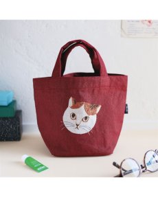 画像4: 【松尾ミユキ】Mini boat bag｜ミニボートバッグ｜舟形バッグ｜３種類から選べる♪Momo / Shima / Perle｜ネコ猫ねこ (4)