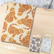 画像1: 【松尾ミユキ】Feather yarn Blanket フェザーヤーンブランケット｜３種類から選べる♪Milo / Stella / Elliot｜ネコ猫ねこ (1)
