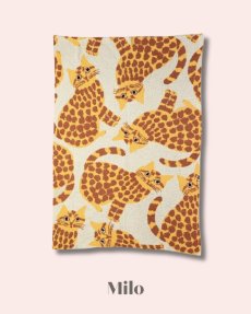 画像2: 【松尾ミユキ】Feather yarn Blanket フェザーヤーンブランケット｜３種類から選べる♪Milo / Stella / Elliot｜ネコ猫ねこ (2)