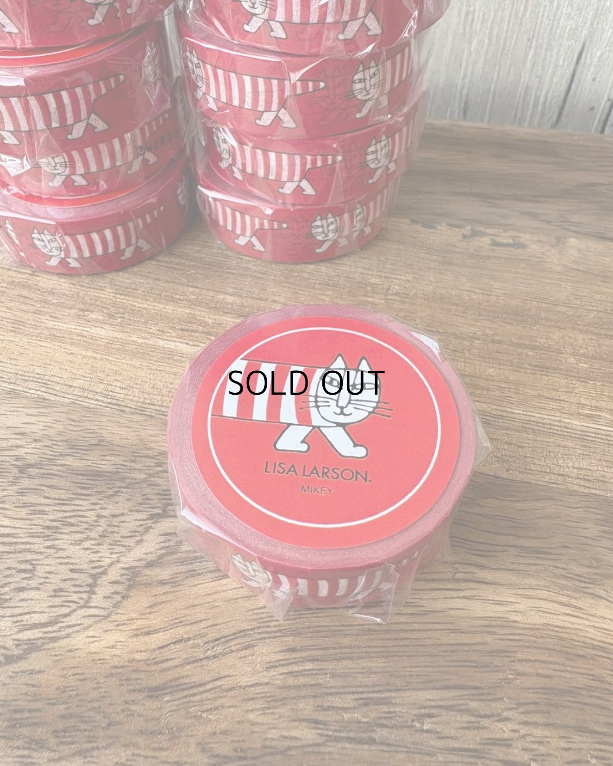 画像12: 【リサ・ラーソン】3点セット♪マスキングテープ クラシックマイキー白 / マイキー赤 / スパイキー青・15mm|Lisa Larson|Mikey|猫ネコねこ (12)
