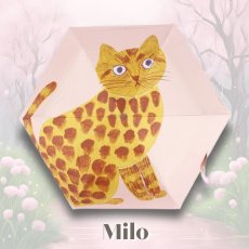 画像2: 【松尾ミユキ】Folding umbrella cat 晴雨兼用傘｜選べる Milo/Stella/Elliot｜猫 ネコ ねこ｜折り畳み携帯傘｜日傘・雨傘 (2)