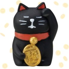 画像6: 【DECOLE concombre／デコレ コンコンブル】３点セット♪ FUKU福MONO うとうと招き猫・福ねこだるま｜三毛猫／黒猫／紅猫だるま｜オブジェ｜猫 ネコ ねこ (6)