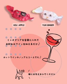 画像3: 【MEOWGRIA／ミャオグリア】サングリアの素　アップル＆ジンジャー　2個入り　チャリティー商品｜ワインを注ぐだけ♪アイスやノンアルコール、ホットワインにも｜プレゼント 贈り物｜猫 ネコ ねこ (3)