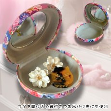 画像5: 【Nathalie Lete】Multi case(Cat) ミラー付きマルチケース｜猫 ネコ ねこ｜ (5)