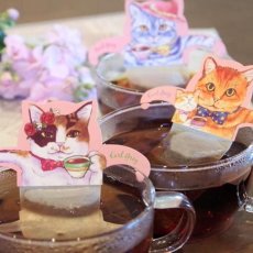 画像8: 【フックティー】＼組み合わせを選べる♪２個セット／　キャットカフェ｜キャットカフェ（アールグレイティー） ・ジャパンキャットカフェ（煎茶） ・ブラックキャットカフェ（メープルティー）｜猫 ネコ ねこ｜紅茶 緑茶 日本茶 (8)
