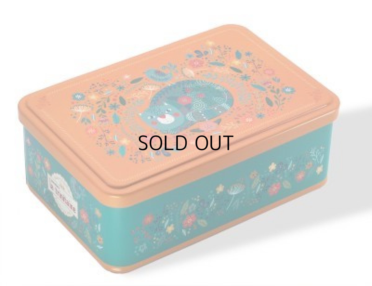 画像7: 【ラ・トリニテーヌ】フランス産　焼き菓子｜La-trinitaine　グリーンキャッツ・フラワー缶 (ガレット/パレット詰合せ／350g) 新商品｜猫 ネコ ねこ (7)