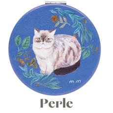 画像5: 【松尾ミユキ】 Compact mirror Cats 2｜コンパクトミラー　キャッツ２｜選べるデザイン　Momo/Nala/Shima/Perle/Bushy｜ねこ 猫 ネコ (5)