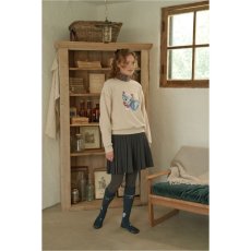 画像8: 【Nathalie Lete】 ハイソックス knee high white cat(グリーン)｜ナタリー・レテ｜猫 ネコ ねこ (8)