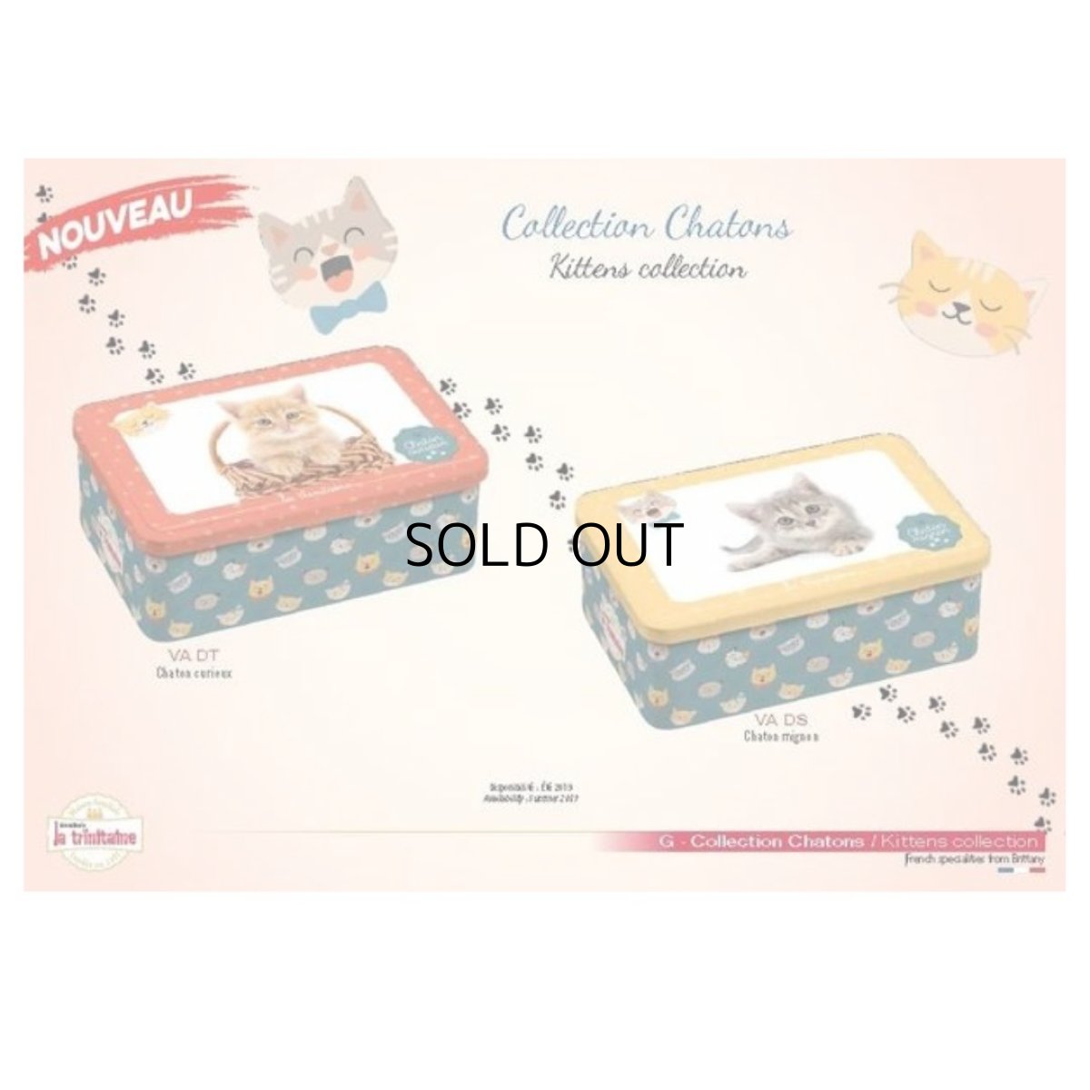 画像10: 【ラ・トリニテーヌ】フランス産　焼き菓子｜La-trinitaine　キャッツ・オレンジ缶 (ガレット/パレット詰合せ／350g)新タイプ｜猫 ネコ ねこ (10)