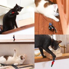 画像9: 【GROOM／グルーム】CAT TEASER ねこじゃらし釣竿セット｜ハンドメイド×天然アカシア木｜選べるじゃらし へび・とり・さかな・ねずみ・おばけ｜インテリア｜猫 ネコ ねこ (9)