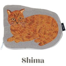 画像4: 【松尾ミユキ】 Diecut pouch Cat｜ダイカットポーチ｜選べるデザイン　Momo/Nala/Shima/Perle/Bushy｜ねこ 猫 ネコ｜小物入れ (4)