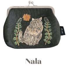 画像3: 【松尾ミユキ】 Mini purse Cats 2｜がま口ポーチ財布２｜選べるデザイン　Momo/Nala/Shima/Perle/Bushy｜ねこ 猫 ネコ (3)