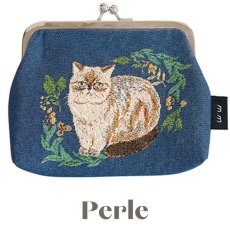 画像5: 【松尾ミユキ】 Mini purse Cats 2｜がま口ポーチ財布２｜選べるデザイン　Momo/Nala/Shima/Perle/Bushy｜ねこ 猫 ネコ (5)