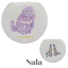 画像3: 【松尾ミユキ】 Multi case｜ミラー付きマルチケース｜アクセサリーや小物入れに｜選べるデザイン　Momo/Nala/Shima/Perle/Bushy｜ねこ 猫 ネコ (3)