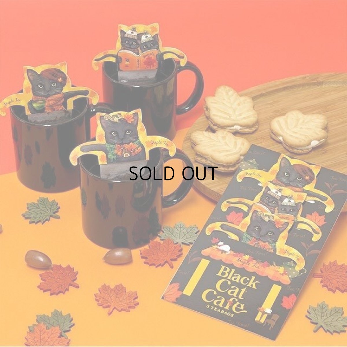 画像3: 【フックティー】＼キャットカフェ３種類ぜんぶセット／　キャットカフェ（アールグレイティー） ・ジャパンキャットカフェ（煎茶） ・ブラックキャットカフェ（メープルティー）｜猫 ネコ ねこ｜紅茶 緑茶 日本茶 (3)