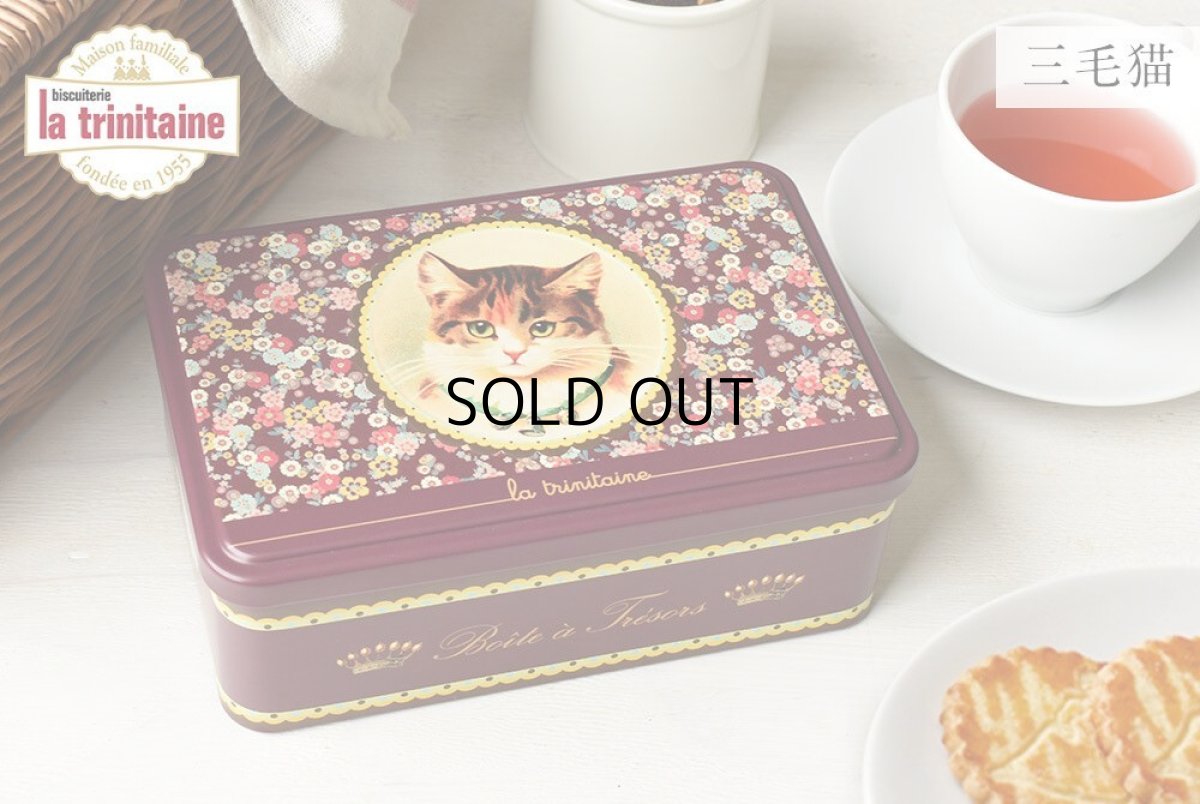 画像2: 【ラ・トリニテーヌ】フランス産　焼き菓子｜La-trinitaine　三毛猫缶 (ガレット/パレット詰合せ／350g)新タイプ｜キャット 猫 ネコ ねこ (2)