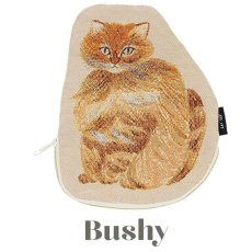 画像6: 【松尾ミユキ】 Diecut pouch Cat｜ダイカットポーチ｜選べるデザイン　Momo/Nala/Shima/Perle/Bushy｜ねこ 猫 ネコ｜小物入れ (6)