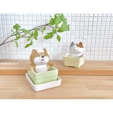 画像2: 【DECOLE／デコレ】潤いマスコット ひとっ風呂（みけ）｜潤いシリーズ 加湿器｜猫 ネコ ねこ (2)