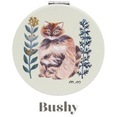 画像6: 【松尾ミユキ】 Compact mirror Cats 2｜コンパクトミラー　キャッツ２｜選べるデザイン　Momo/Nala/Shima/Perle/Bushy｜ねこ 猫 ネコ (6)