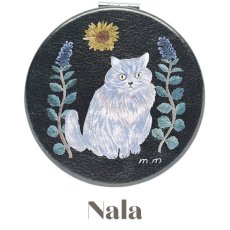 画像3: 【松尾ミユキ】 Compact mirror Cats 2｜コンパクトミラー　キャッツ２｜選べるデザイン　Momo/Nala/Shima/Perle/Bushy｜ねこ 猫 ネコ (3)