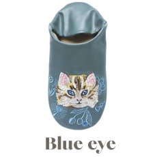 画像4: 【Nathalie Lete】 Embroidered Slipper｜ナタリー・レテ 猫刺しゅうスリッパ｜選べるカラーデザイン Maya/Gray cat/Blue eye/Black cat｜猫 ねこ ネコ (4)