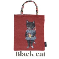 画像2: 【Nathalie Lete】ナタリー・レテ ミニバッグ Animal｜選べるデザイン Black cat/Tabby cat｜猫 ネコ ねこ (2)