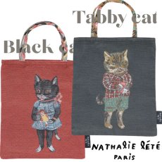 画像1: 【Nathalie Lete】ナタリー・レテ ミニバッグ Animal｜選べるデザイン Black cat/Tabby cat｜猫 ネコ ねこ (1)