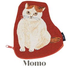 画像2: 【松尾ミユキ】 Diecut pouch Cat｜ダイカットポーチ｜選べるデザイン　Momo/Nala/Shima/Perle/Bushy｜ねこ 猫 ネコ｜小物入れ (2)