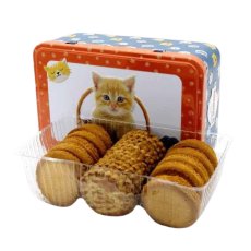 画像3: 【ラ・トリニテーヌ】フランス産　焼き菓子｜La-trinitaine　キャッツ・オレンジ缶 (ガレット/パレット詰合せ／350g)新タイプ｜猫 ネコ ねこ (3)