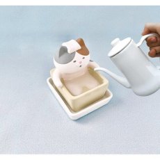 画像4: 【DECOLE／デコレ】潤いマスコット ひとっ風呂（みけ）｜潤いシリーズ 加湿器｜猫 ネコ ねこ (4)