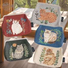 画像1: 【松尾ミユキ】 Mini purse Cats 2｜がま口ポーチ財布２｜選べるデザイン　Momo/Nala/Shima/Perle/Bushy｜ねこ 猫 ネコ (1)