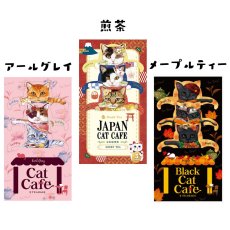 画像2: 【フックティー】＼３種類から選べるキャットカフェ／　キャットカフェ（アールグレイティー） ・ジャパンキャットカフェ（煎茶） ・ブラックキャットカフェ（メープルティー）｜猫 ネコ ねこ｜紅茶 緑茶 日本茶 (2)