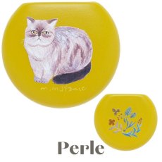 画像5: 【松尾ミユキ】 Multi case｜ミラー付きマルチケース｜アクセサリーや小物入れに｜選べるデザイン　Momo/Nala/Shima/Perle/Bushy｜ねこ 猫 ネコ (5)