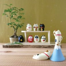 画像10: 【DECOLE concombre／デコレ コンコンブル】FUKU福MONO うとうと招き猫・福ねこだるま｜選べる 三毛猫／黒猫／紅猫だるま｜オブジェ｜猫 ネコ ねこ (10)