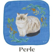 画像4: 【松尾ミユキ】 Gauze Hand towel Cats 3｜ガーゼハンドタオル キャット３｜選べるデザイン　Nala/Shima/Perle/Bushy｜ねこ 猫 ネコ (4)