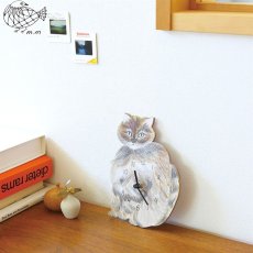 画像4: 【松尾ミユキ】 Diecut clock 2｜壁掛け時計２｜選べるデザイン　Momo/Bushy｜ねこ 猫 ネコ (4)