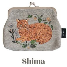 画像4: 【松尾ミユキ】 Mini purse Cats 2｜がま口ポーチ財布２｜選べるデザイン　Momo/Nala/Shima/Perle/Bushy｜ねこ 猫 ネコ (4)