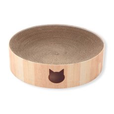 画像2: 【猫壱】バリバリボウル｜ＸＬ｜大型猫｜ライトブラウン｜爪とぎ　お昼寝｜猫 ネコ ねこ (2)