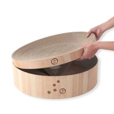 画像8: 【猫壱】バリバリボウル｜ＸＬ｜大型猫｜ライトブラウン｜爪とぎ　お昼寝｜猫 ネコ ねこ (8)