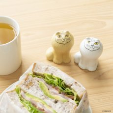 画像2: 【リサ・ラーソン】月のメの猫　ソルト＆ペッパーケース　シロ＆チャロ｜Lisa Larson｜猫ネコねこ (2)