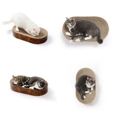 画像5: 【猫壱】バリバリボウル　オーバル｜ＸＬ　大型猫も｜選べるカラー　ダークブラウン／ライトブラウン｜爪とぎ　お昼寝｜猫 ネコ ねこ (5)