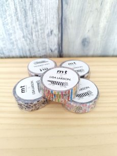 画像2: 【リサ・ラーソン】マスキングテープ　mtxLisa Larson　マイキーパターン・15mm(1個)｜Mikey｜猫ネコねこ (2)